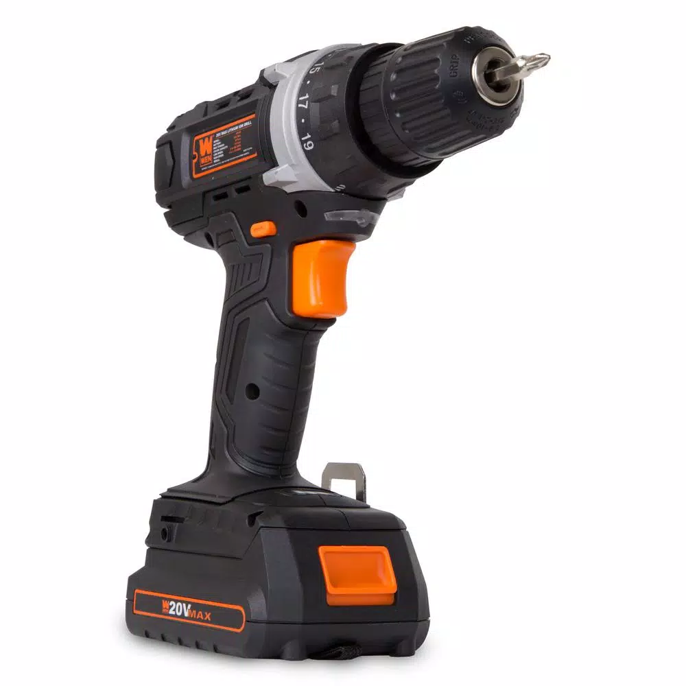 Discount 𧨠WEN 20-Volt MAX Lithium-Ion 3/8 In. Cordless Drill/Driver With Bits And Carrying Bag π 7 Discount 𧨠WEN 20-Volt MAX Lithium-Ion 3/8 In. Cordless Drill/Driver With Bits And Carrying Bag π - Image 6