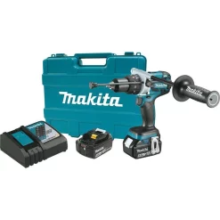 Wholesale ⭐ Makita 18-Volt LXT Lithium-Ion 1/2 In. Brushless Cordless 🔨 Hammer Drill Kit With (2) Batteries (5.0 Ah), Charger And Hard Case 😀