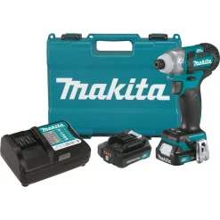 Brand new 🥰 Makita 12-Volt MAX CXT Lithium-Ion Brushless 1/4 In. Cordless Impact Driver Kit With (2) Batteries 2.0Ah, Charger, Hard Case 🎉