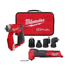 Best reviews of 🎉 Milwaukee M12 FUEL 12-Volt Lithium-Ion Brushless Cordless 4-in-1 Installation 3/8 In. Drill Driver And Multi-Tool Set (Tool-Only) 😉