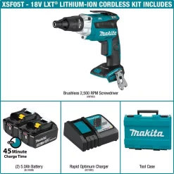 New 💯 Makita 18-Volt 5.0 Ah LXT Lithium-Ion Brushless Cordless 2500 RPM Screwdriver Kit ❤️ -Outlet drills Store unnamed file 3821