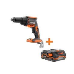 Deals 🧨 RIDGID 18-Volt Cordless Brushless Drywall Screwdriver With Collated Attachment With 1.5 Ah Lithium-Ion Battery 🧨