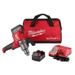 Top 10 🌟 Milwaukee M18 FUEL 18-Volt Lithium-Ion Brushless Cordless 1/2 In. Mud Mixer Kit W/(2) 5.0Ah Batteries, Charger & Tool Bag 🤩