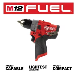Wholesale 💯 Milwaukee M12 FUEL 12-Volt Lithium-Ion Brushless Cordless 1/2 In. 🔨 Hammer Drill (Tool-Only) ✔️ -Outlet drills Store unnamed file 630