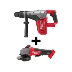 Wholesale 👍 Milwaukee M18 FUEL 18-Volt Lithium-Ion Brushless Cordless 1-9/16 In. SDS-Max Rotary 🔨 Hammer W/ M18 FUEL Grinder ⭐