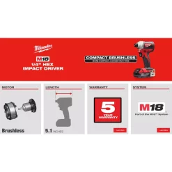 Cheapest ✔️ Milwaukee M18 18-Volt Lithium-Ion Compact Brushless Cordless 1/4 In. Impact Driver Kit W/ (1) 2.0 Ah Battery, Charger & Tool Bag 👍 -Outlet drills Store unnamed file 771