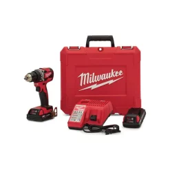 Buy 🧨 Milwaukee M18 18-Volt Lithium-Ion Brushless Cordless 1/2 In. Compact Drill/Driver Kit With (2) 2.0 Ah Batteries, Charger And Case 😉 -Outlet drills Store unnamed file 795