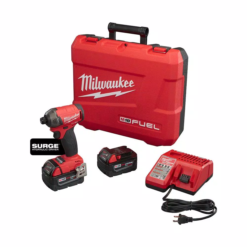 Cheapest ๐ฏ Milwaukee M18 FUEL SURGE 18-Volt Lithium-Ion Brushless Cordless 1/4 In. Hex Impact Driver Compact Kit With Two 5.0 Ah Batteries ๐ 3 Cheapest ๐ฏ Milwaukee M18 FUEL SURGE 18-Volt Lithium-Ion Brushless Cordless 1/4 In. Hex Impact Driver Compact Kit With Two 5.0 Ah Batteries ๐
