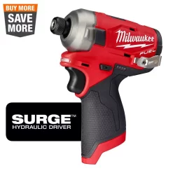 Budget 👍 Milwaukee M12 FUEL SURGE 12-Volt Lithium-Ion Brushless Cordless 1/4 In. Hex Impact Driver (Tool-Only) 😀